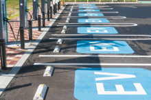 Commercial EV charger installation