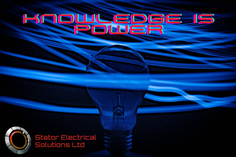 image of a lightbulb with the words "knowledge is power" at the top