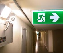 Emergency lighting electrician in lighting