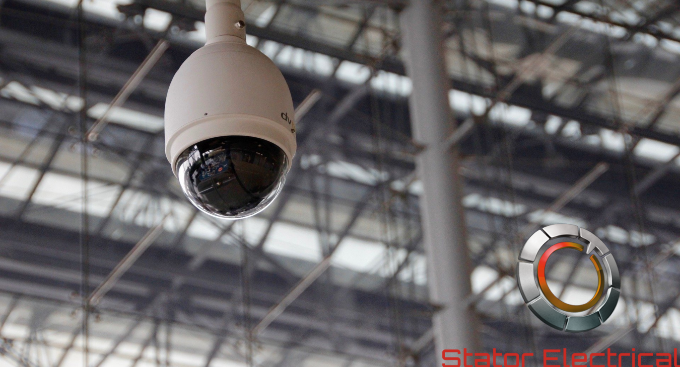 picture of a security camera in an industrial setting