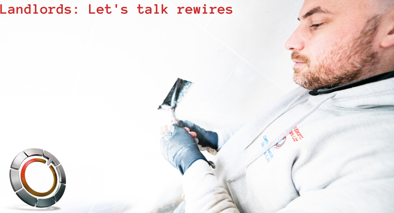 image of an electrician rewiring a socket